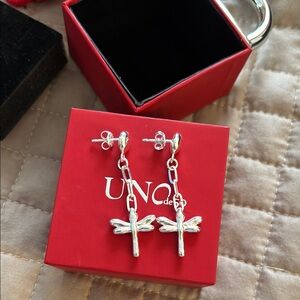 Silver Dragonfly Earrings